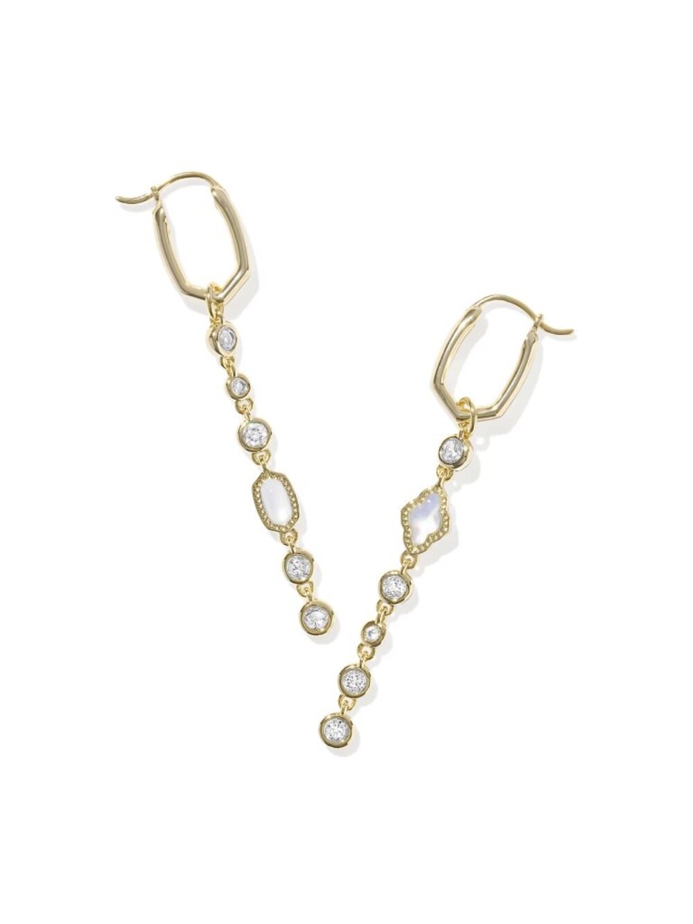 Mini Elisa and Abbie Gold Convertible Huggie Earrings